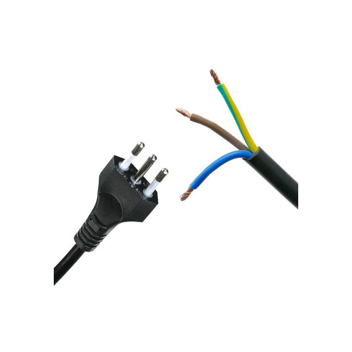 Cavo Tripolare Italiano 3x1 10A 160 cm